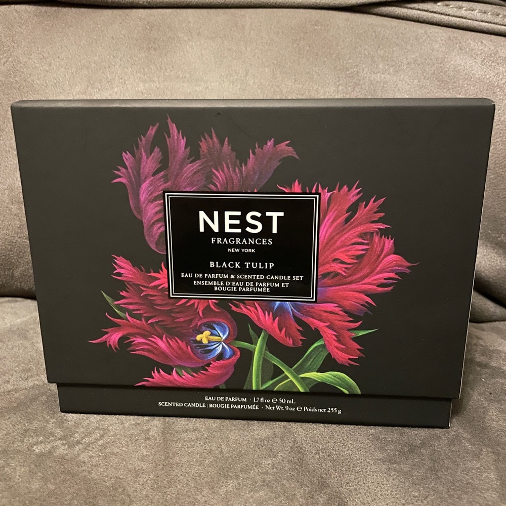 NEST Fragrances Black Tulip Perfume and Candle Set